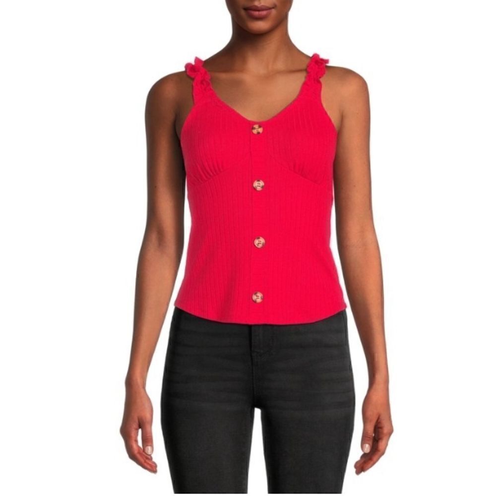 Rib Button Front Tank